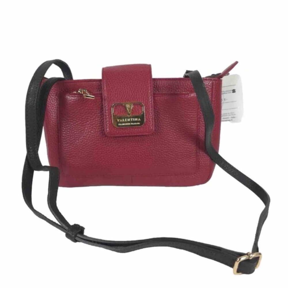 Nwt Valentina Made In Italy Genuine Leather Handmade Crossbody Handbag